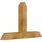 Ekena Millwork Portland Rough Sawn Timber Gable Bracket, Western Red Cedar, 36"W x 24"H x 4"D x 4"F, 16/12 Pitch GBW036X24X0404POR00RWR - alternate 2